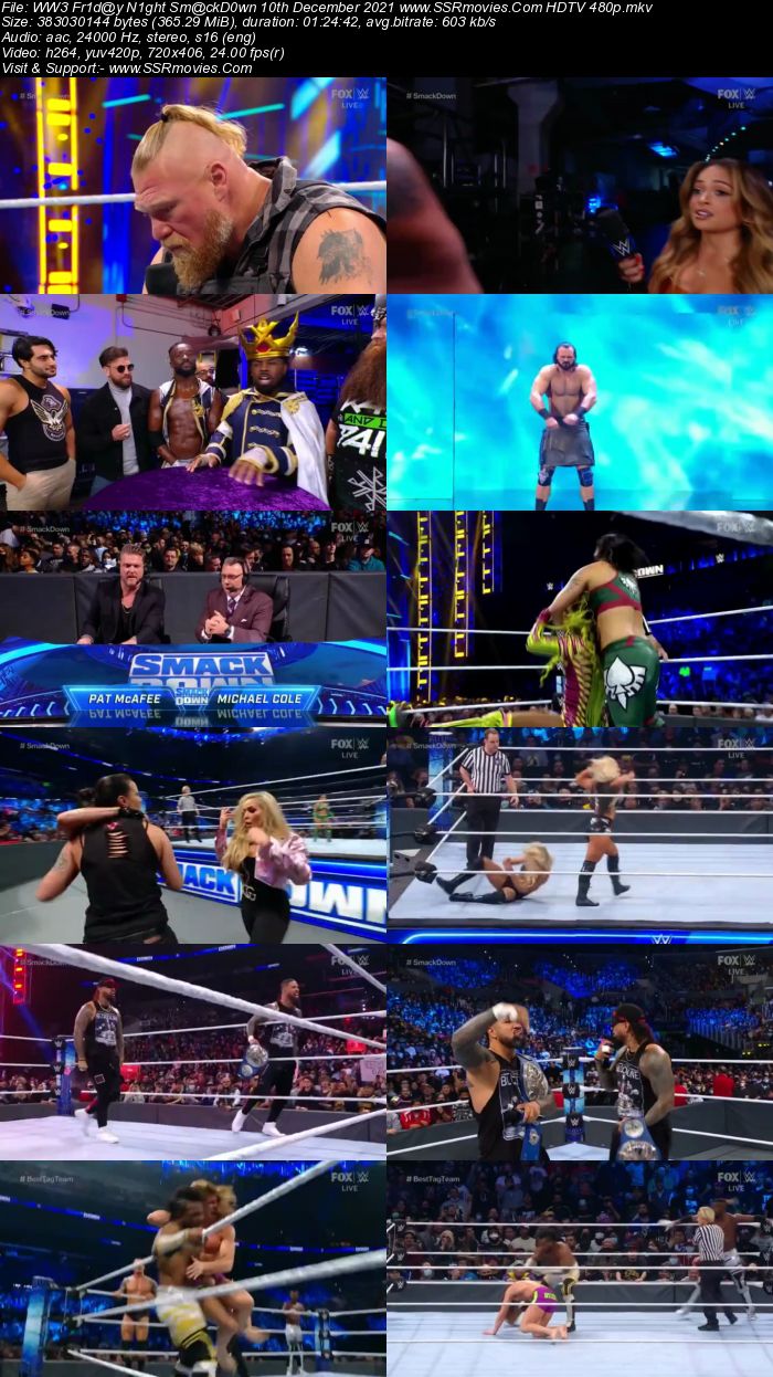 WWE Friday Night SmackDown 10th December 2021 480p 720p HDTV x264 Download