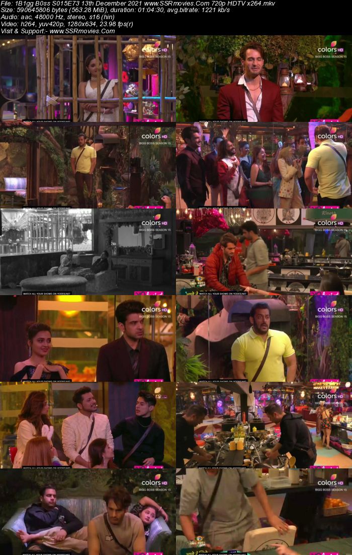 Bigg Boss S15E73 13th December 2021 480p 720p WEB-DL 400MB Download