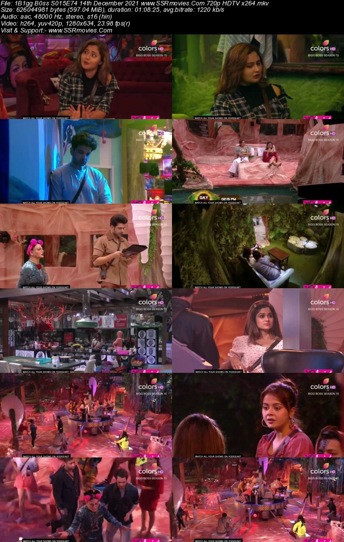 Bigg Boss S15E74 14th December 2021 480p 720p WEB-DL 400MB Download