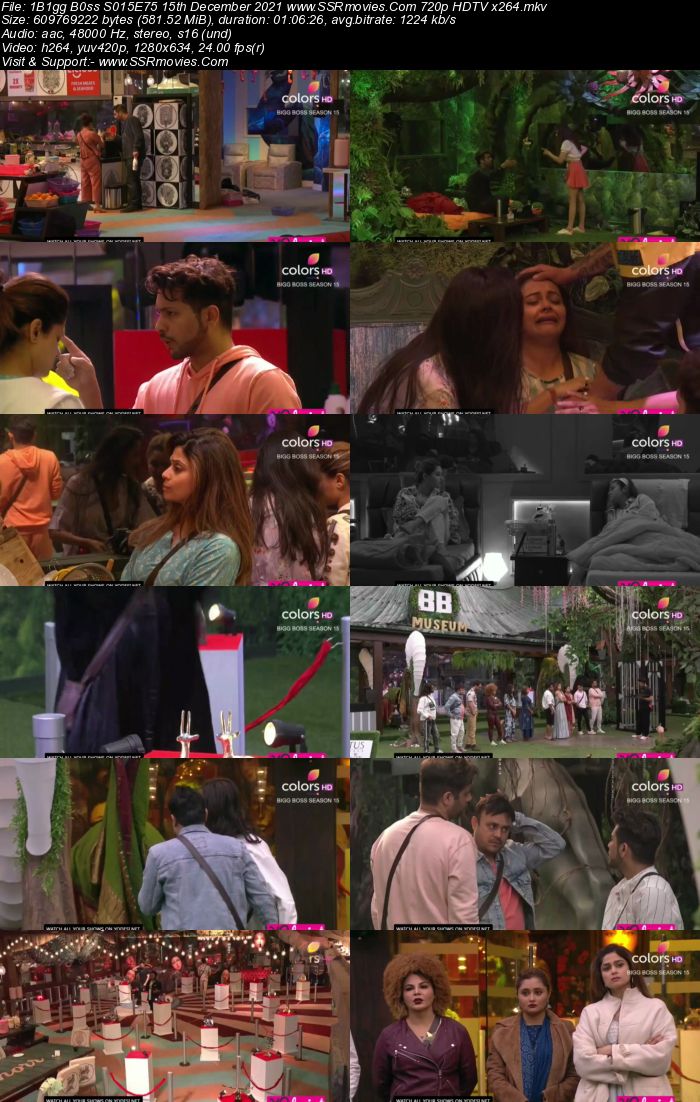 Bigg Boss S15E75 15th December 2021 480p 720p WEB-DL 400MB Download