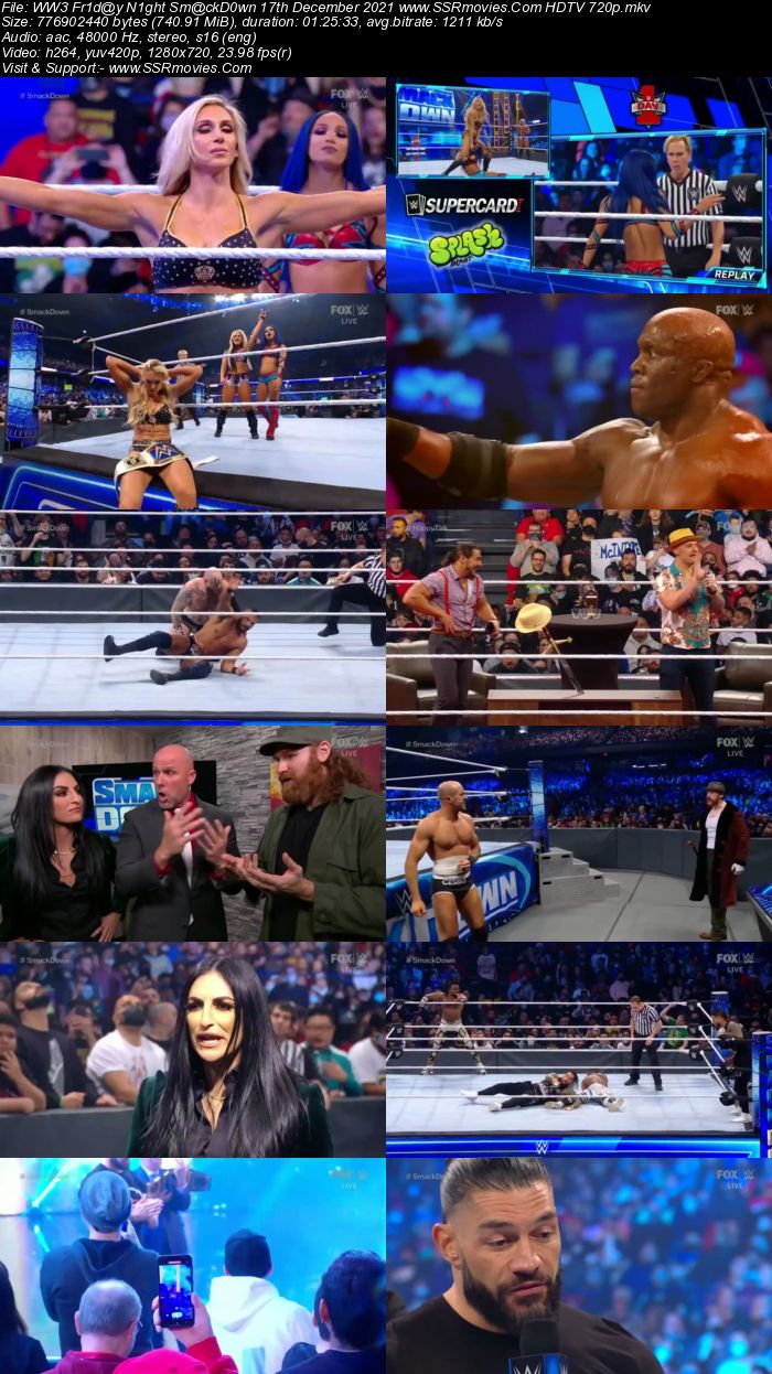 WWE Friday Night SmackDown 17th December 2021 480p 720p HDTV x264 Download