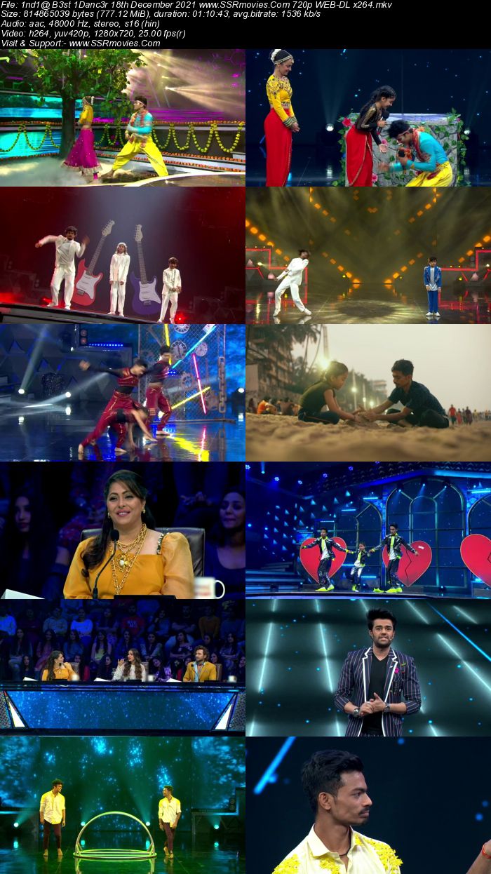 Indias Best Dancer S02 18th December 2021 480p 720p WEB-DL 300MB Download