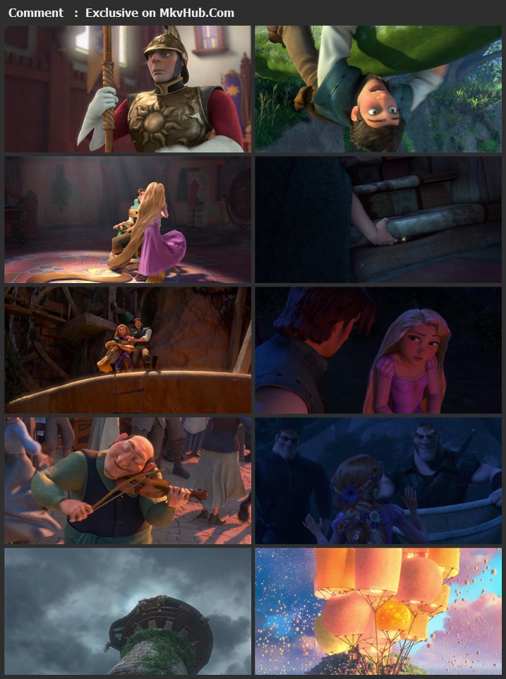 Tangled 2010 English 720p BluRay 1GB Download