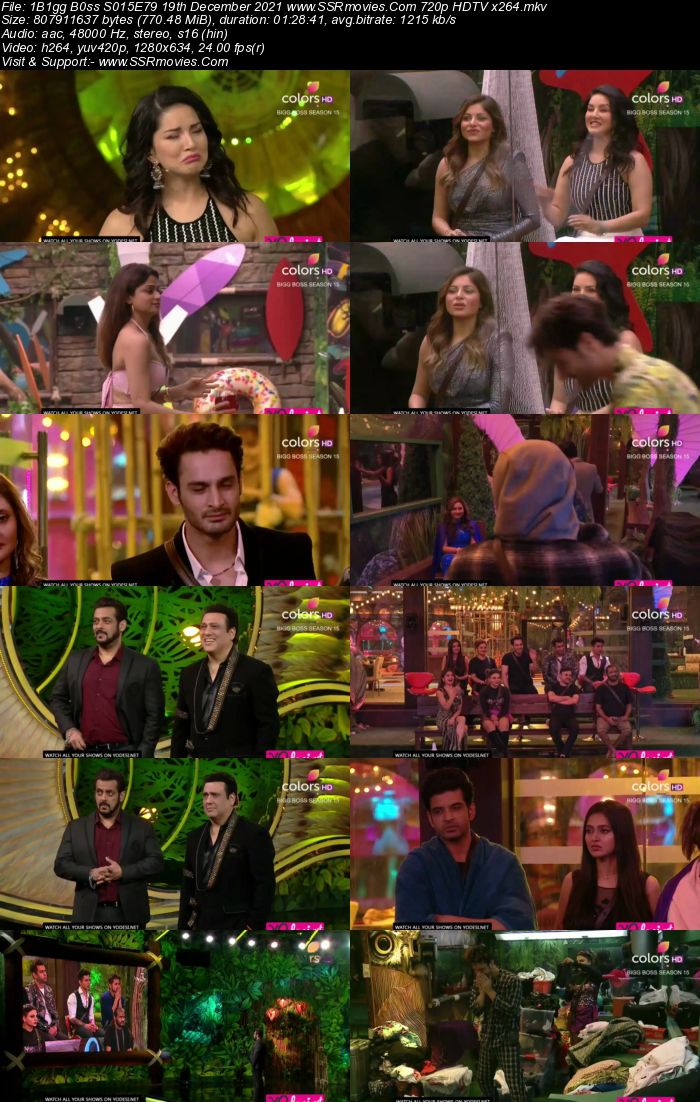 Bigg Boss S15E79 19th December 2021 480p 720p WEB-DL 400MB Download