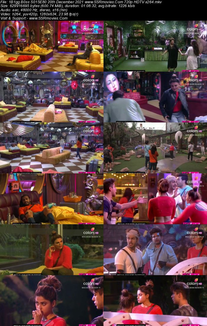 Bigg Boss S15E80 20th December 2021 480p 720p WEB-DL 400MB Download