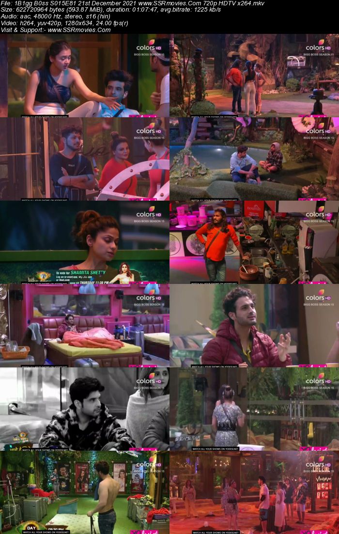 Bigg Boss S15E81 21st December 2021 480p 720p WEB-DL 400MB Download