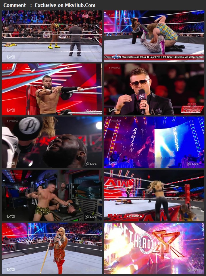 WWE Monday Night Raw 20th December 2021 720p WEBRip x264 1.1GB Download