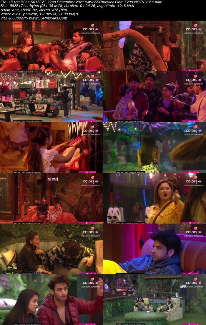 Bigg Boss S15E82 22nd December 2021 480p 720p WEB-DL 400MB Download