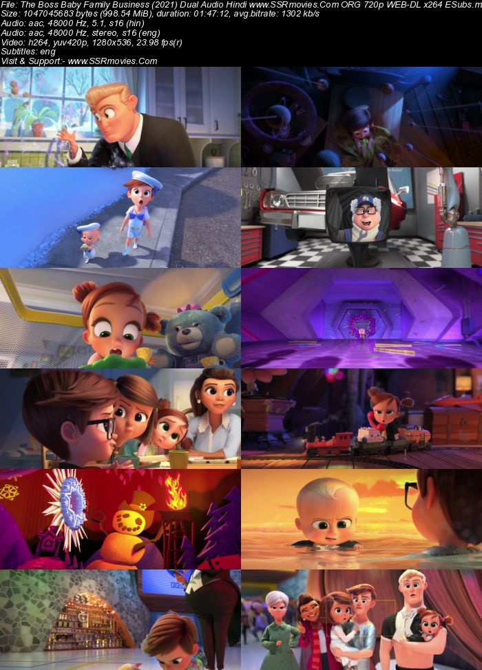 The Boss Baby: Family Business (2021) Dual Audio Hindi ORG 480p WEB-DL x264 350MB ESubs