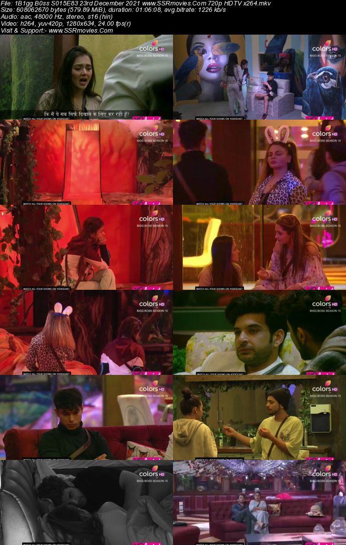 Bigg Boss S15E83 23rd December 2021 480p 720p WEB-DL 400MB Download