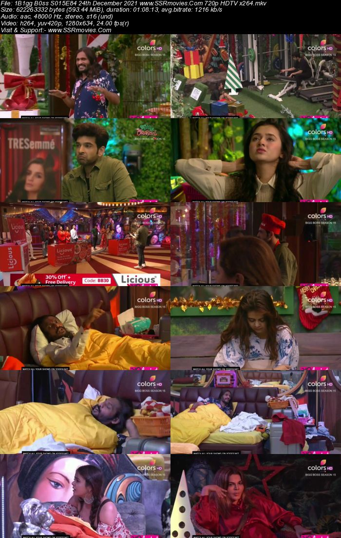 Bigg Boss S15E84 24th December 2021 480p 720p WEB-DL 400MB Download