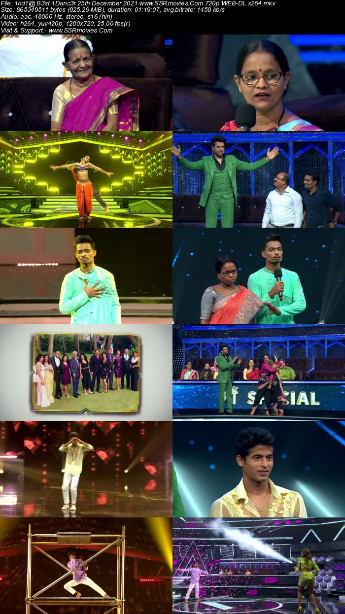 Indias Best Dancer S02 25th December 2021 480p 720p WEB-DL 300MB Download