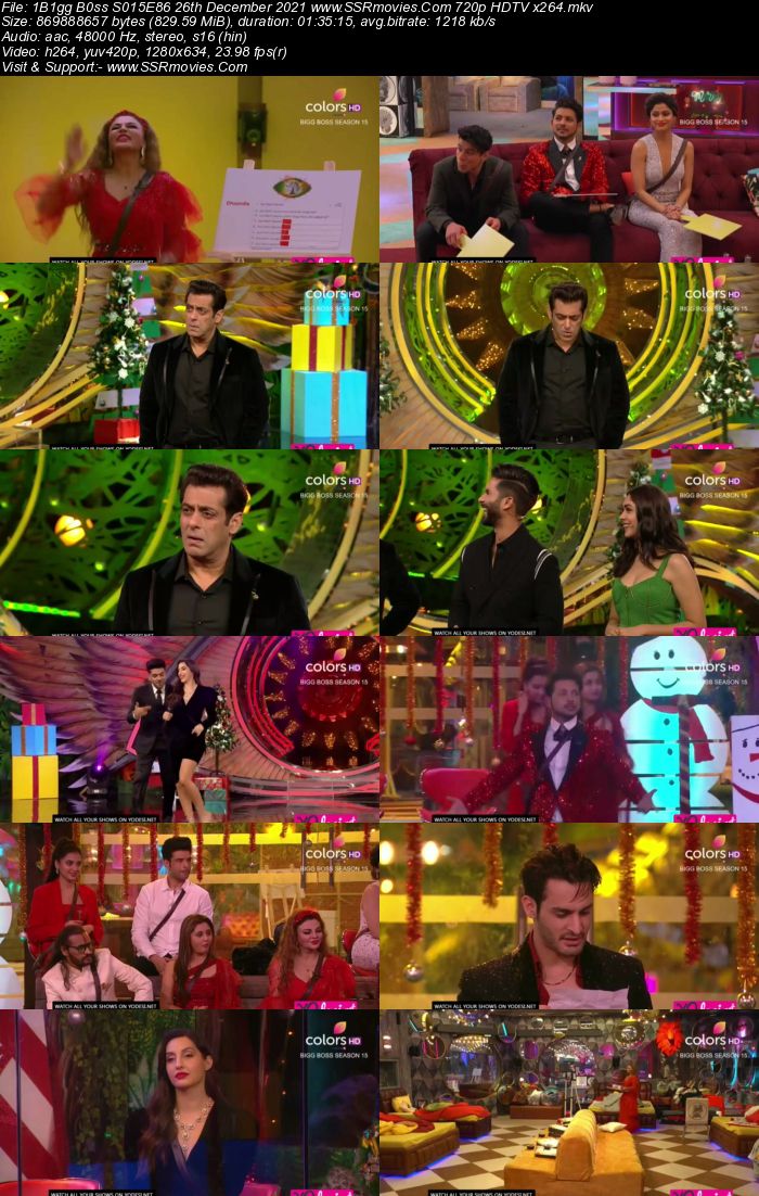 Bigg Boss S15E86 26th December 2021 480p 720p WEB-DL 400MB Download