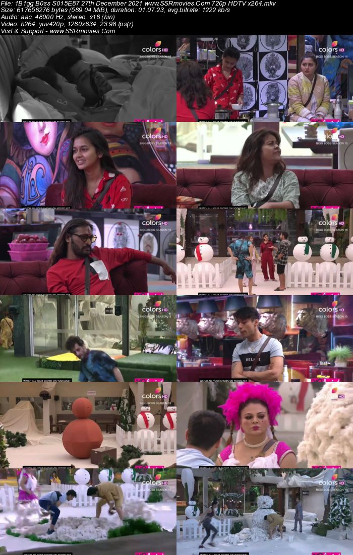 Bigg Boss S15E87 27th December 2021 480p 720p WEB-DL 400MB Download