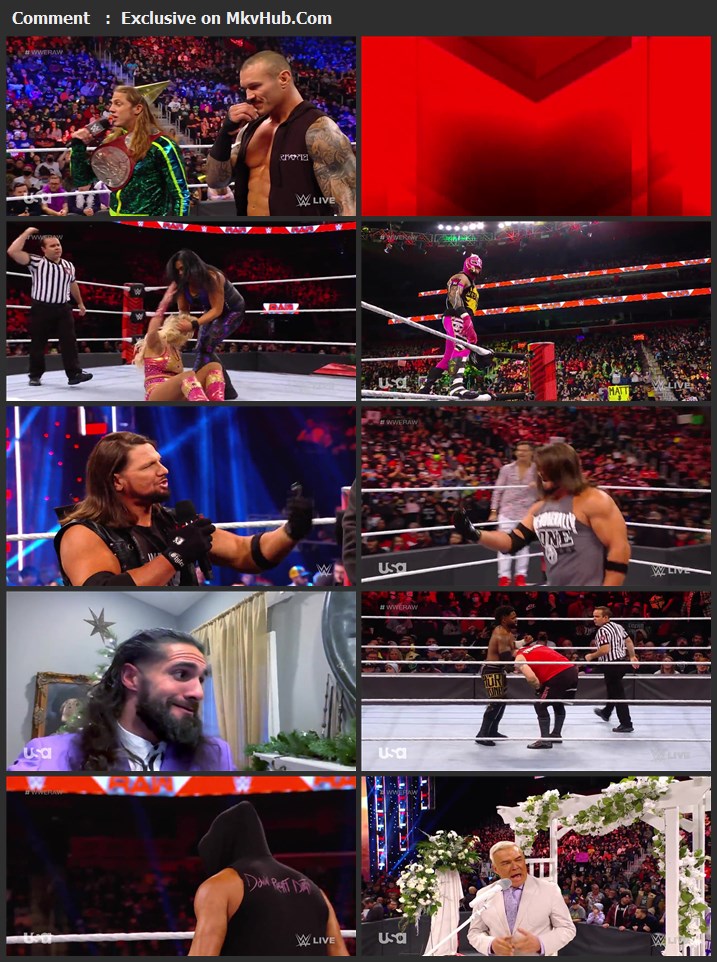 WWE Monday Night Raw 27th December 2021 720p WEBRip x264 1.1GB Download