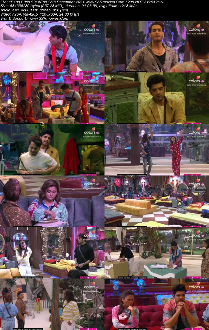 Bigg Boss S15E88 28th December 2021 480p 720p WEB-DL 400MB Download