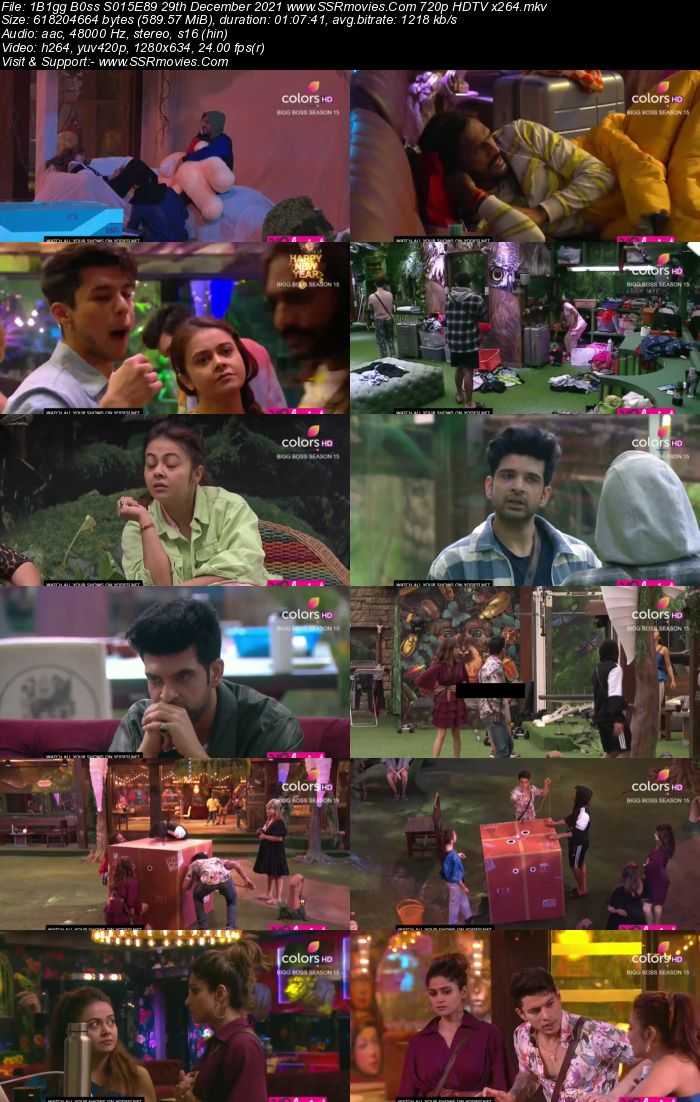 Bigg Boss S15E89 29th December 2021 480p 720p WEB-DL 400MB Download