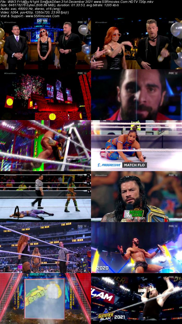 WWE Friday Night SmackDown 31st December 2021 720p 480p HDTV x264 Download