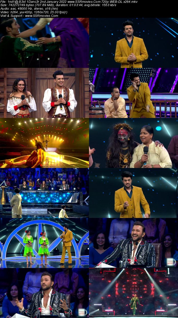 Indias Best Dancer S02 2nd January 2022 480p 720p WEB-DL 300MB Download