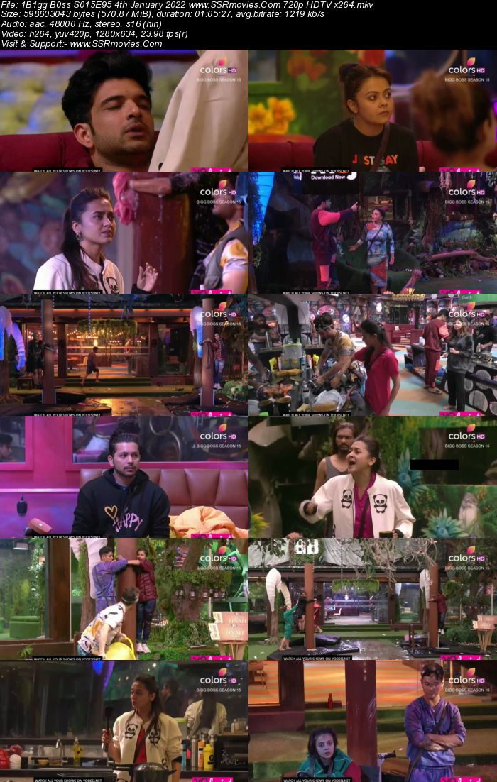 Bigg Boss S15E95 4th January 2022 480p 720p WEB-DL 400MB Download