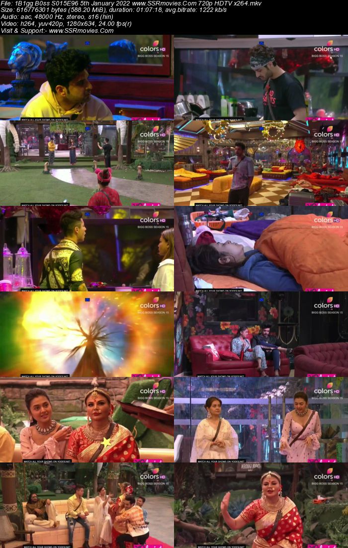 Bigg Boss S15E96 5th January 2022 480p 720p WEB-DL 400MB Download