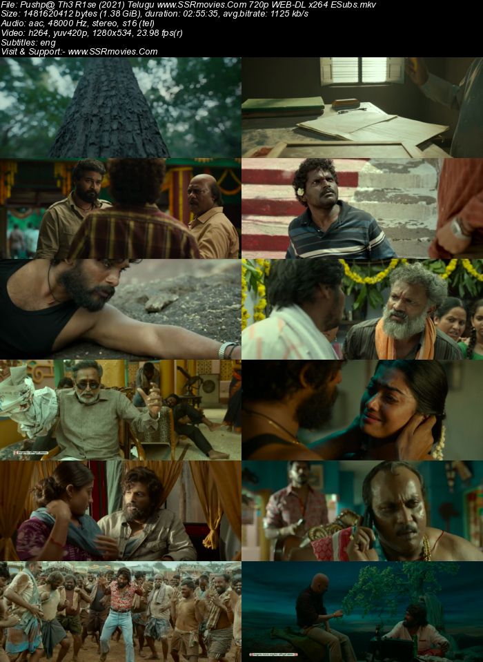 Pushpa: The Rise - Part 1 2021 Telugu ORG 1080p 720p 480p WEB-DL x264 ESubs Full Movie Download