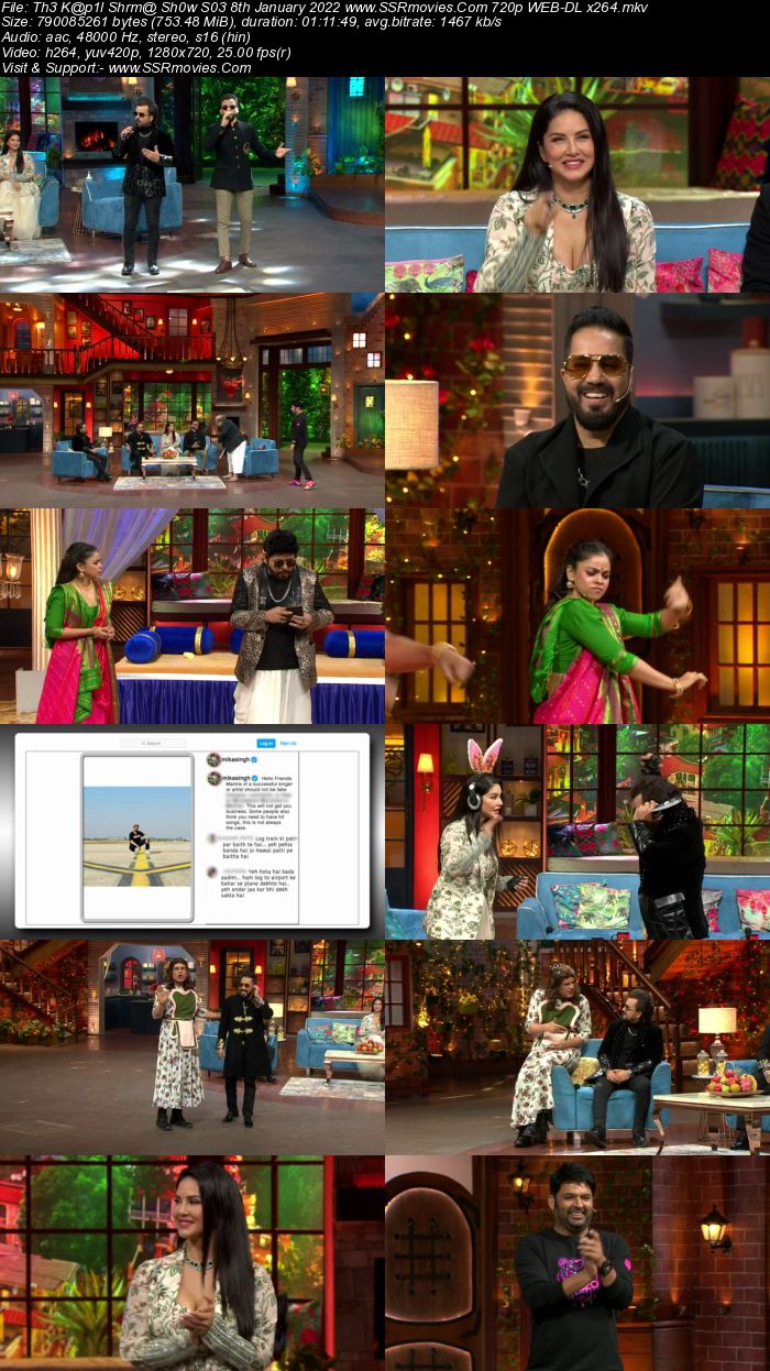 The Kapil Sharma Show S03 8th January 2022 480p 720p WEB-DL 300MB Download