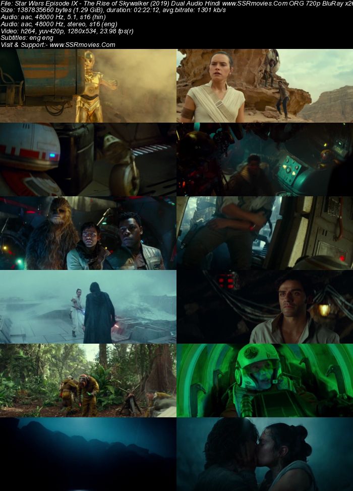 Star Wars: Episode IX - The Rise of Skywalker 2019 Dual Audio Hindi ORG 1080p 720p 480p BluRay x264 ESubs Full Movie Download