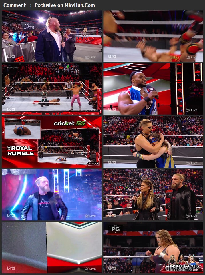 WWE Monday Night Raw 10th Janauary 2021 720p WEBRip x264 1.1GB Download