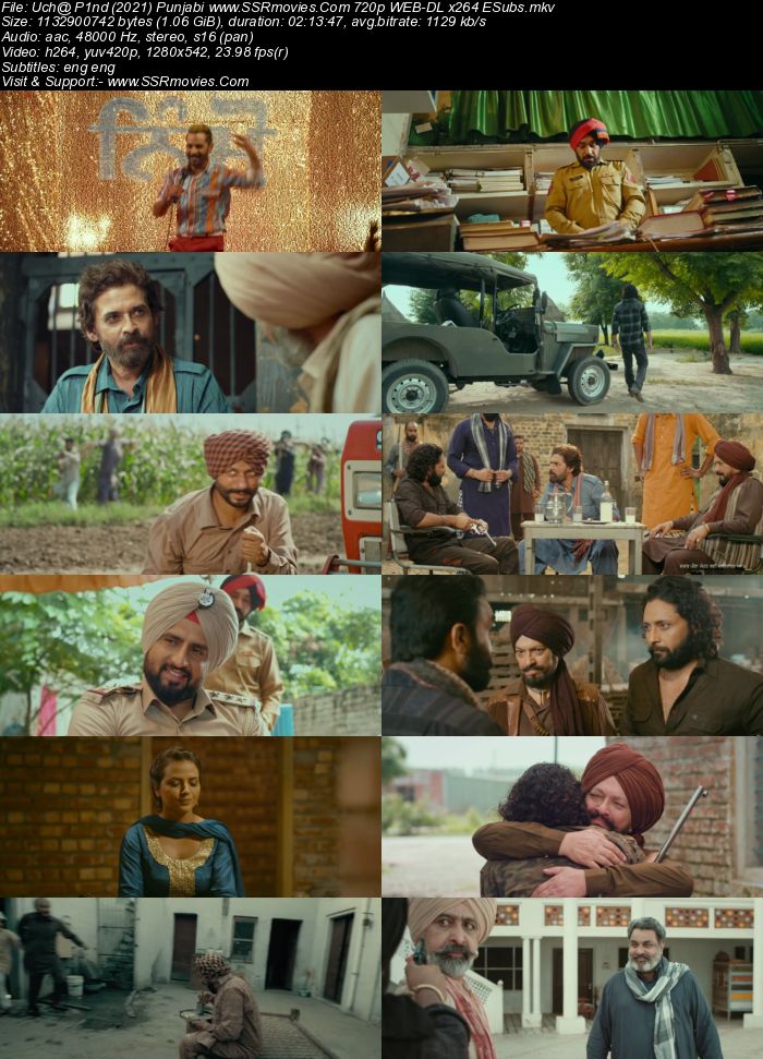 Ucha Pind 2021 Punjabi 1080p 720p 480p WEB-DL x264 ESubs Full Movie Download