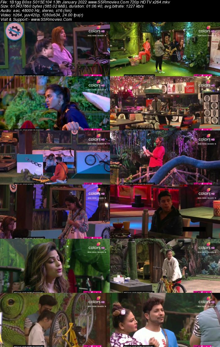 Bigg Boss S15E104 13th January 2022 480p 720p WEB-DL 300MB Download