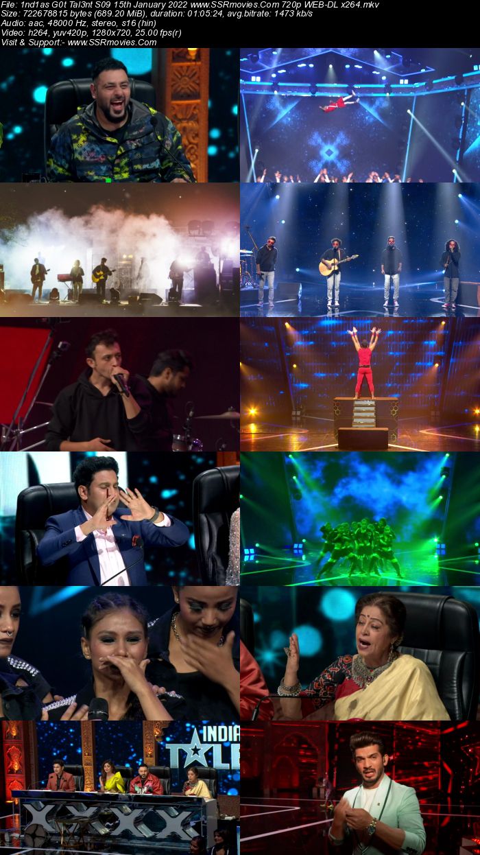 Indias Got Talent S09 15th January 2022 720p 480p WEB-DL x264 300MB Download