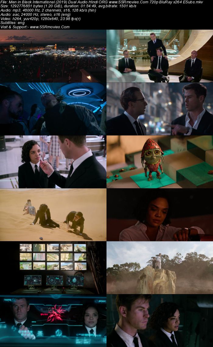 Men in Black: International 2019 Dual Audio Hindi ORG 1080p 720p 480p BluRay x264 ESubs Full Movie Download