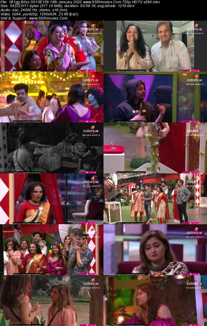 Bigg Boss S15E109 18th January 2022 720p 480p WEB-DL 300MB Download