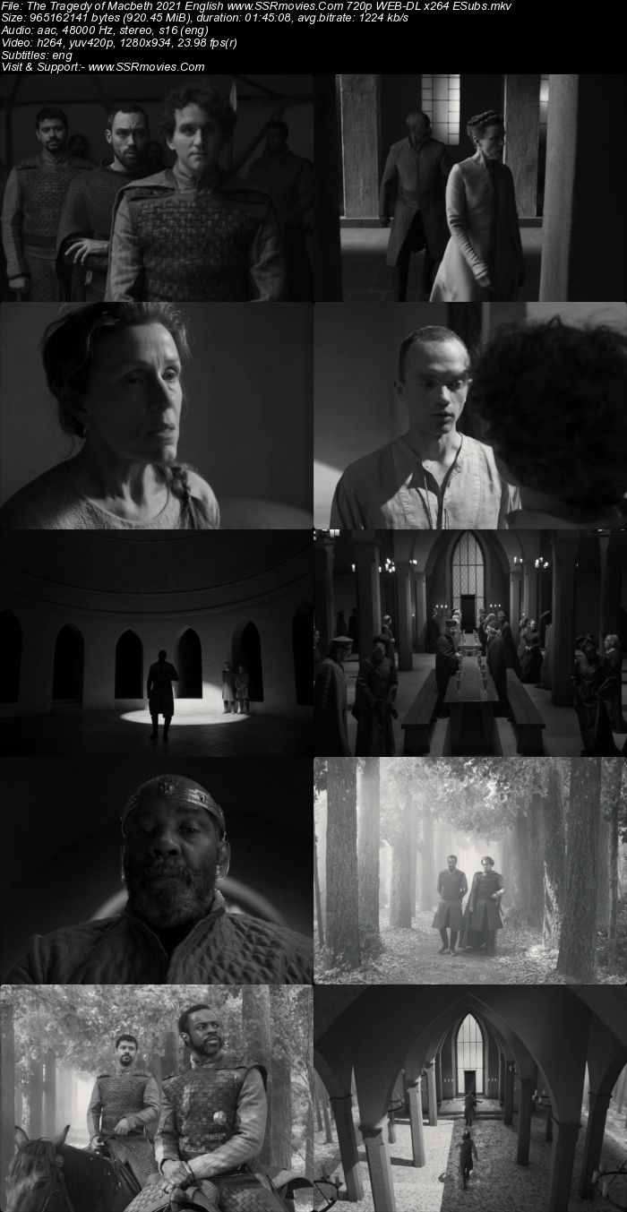 The Tragedy of Macbeth 2021 English 720p 480p WEB-DL x264 ESubs Full Movie Download