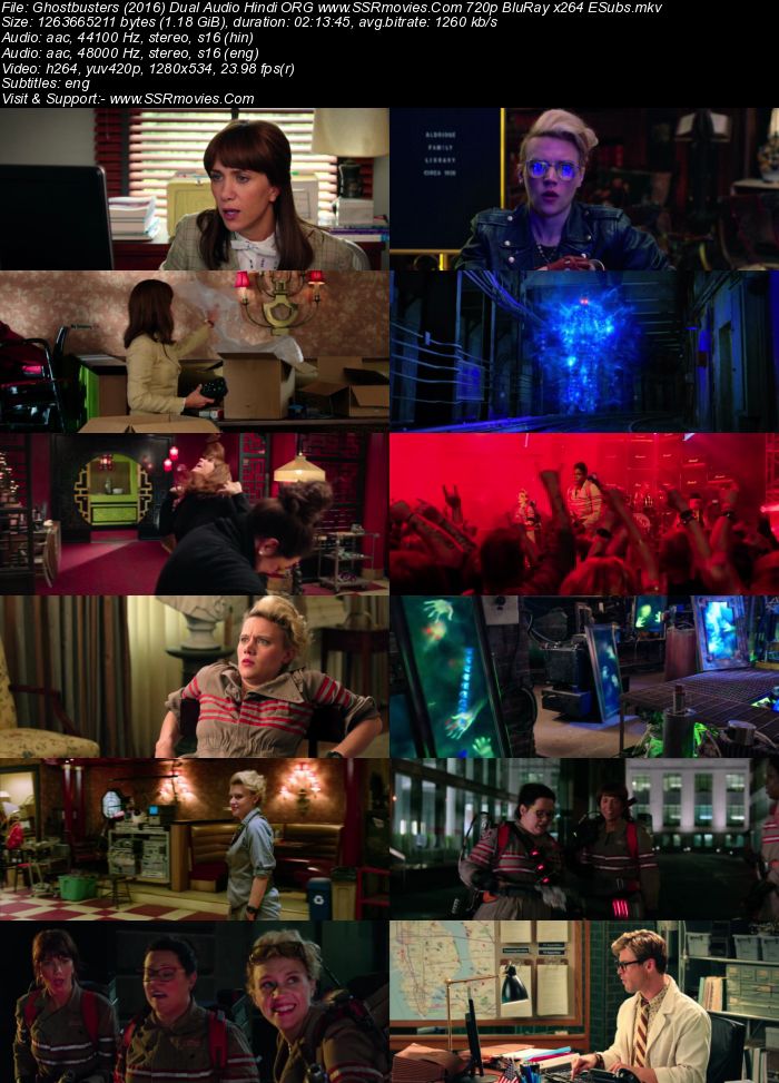 Ghostbusters 2016 Dual Audio Hindi ORG 1080p 720p 480p BluRay x264 ESubs Full Movie Download