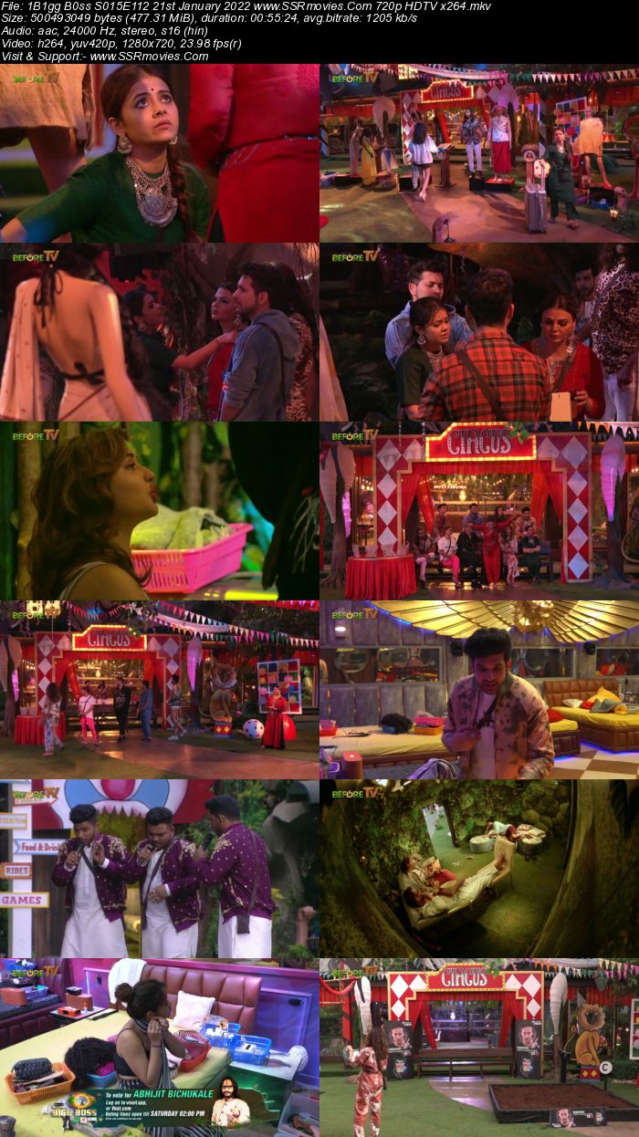 Bigg Boss S15E112 21st January 2022 720p 480p WEB-DL 300MB Download