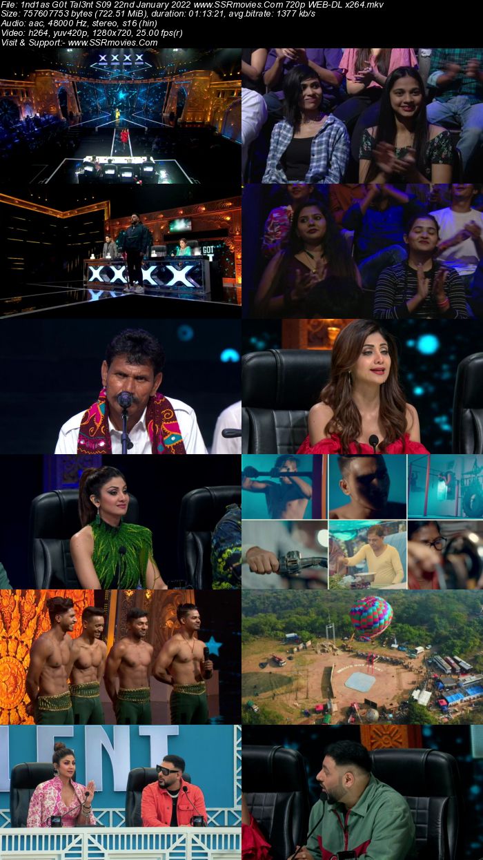 Indias Got Talent S09 22nd January 2022 720p 480p WEB-DL x264 300MB Download