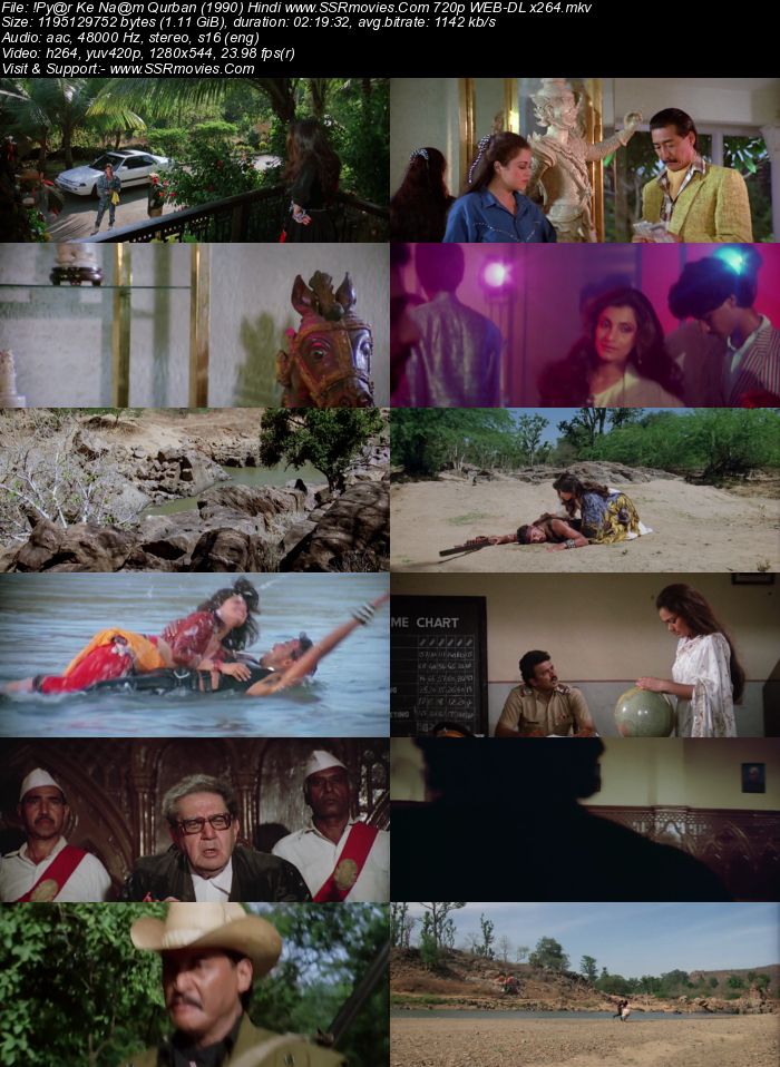 Pyar Ke Naam Qurban 1990 Hindi 720p 480p WEB-DL x264 ESubs Full Movie Download