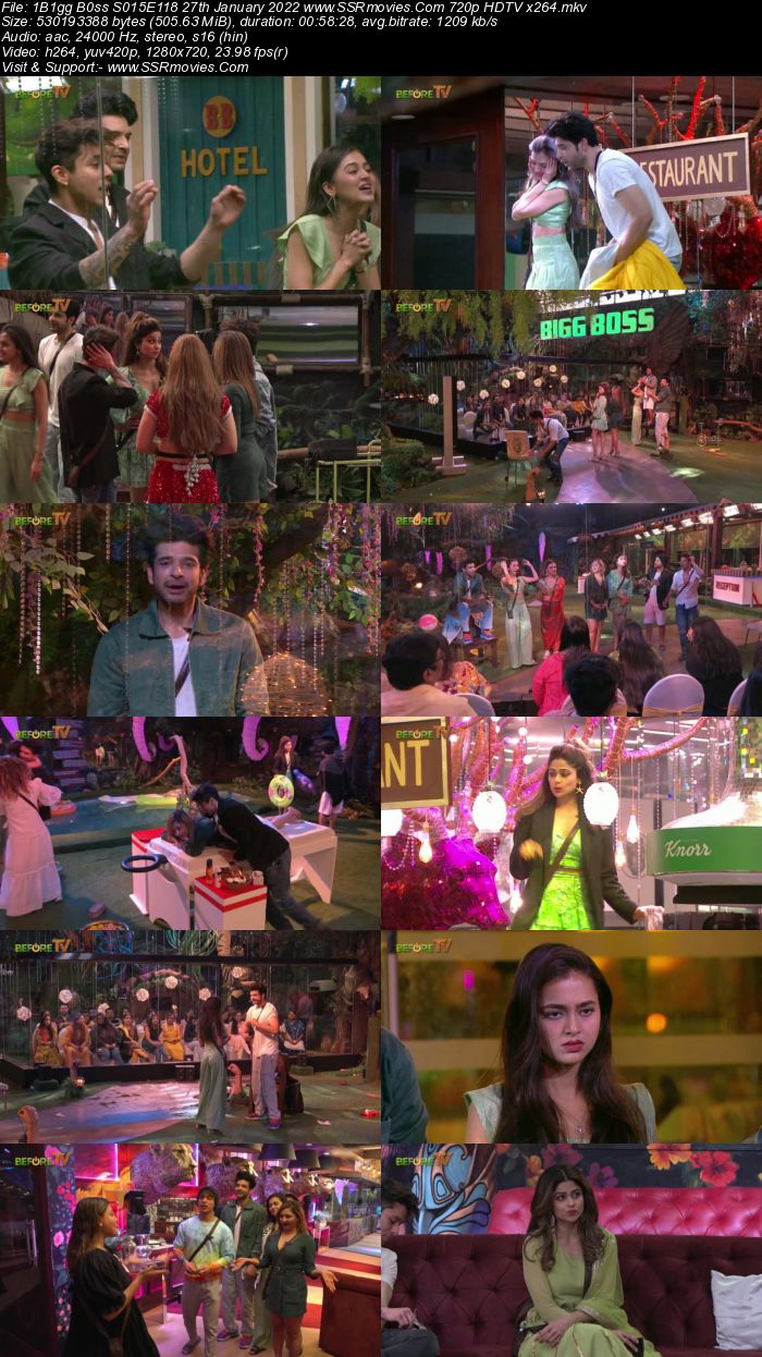 Bigg Boss S15E118 27th January 2022 720p 480p WEB-DL 300MB Download