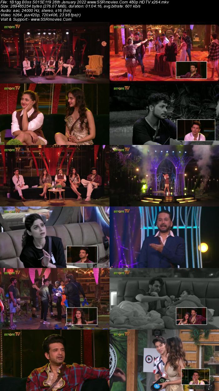 Bigg Boss S15E119 28th January 2022 720p 480p WEB-DL 300MB Download