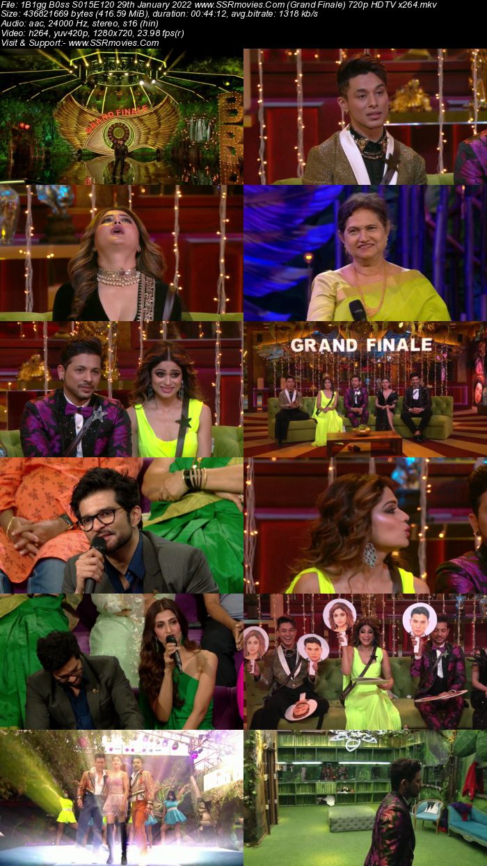 Bigg Boss S15E120 29th January 2022 (Grand Finale) 720p 480p WEB-DL 300MB Download