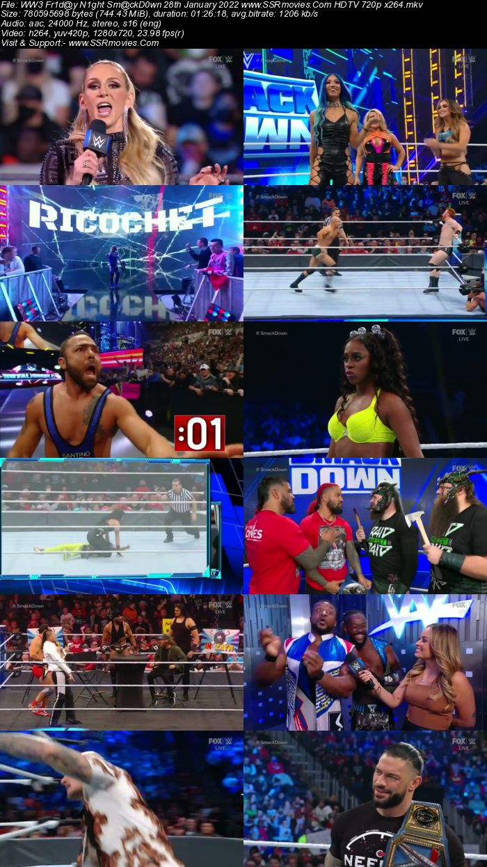 WWE Friday Night SmackDown 28th January 2022 720p 480p HDTV x264 Download