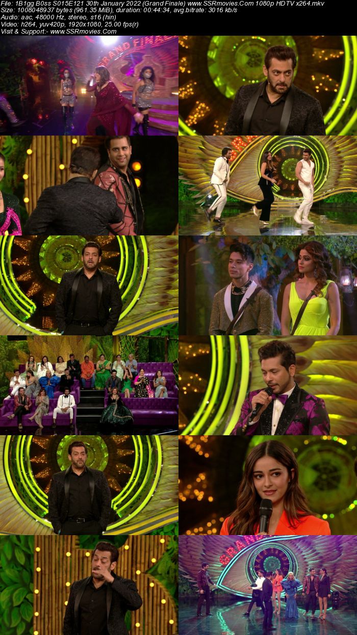 Bigg Boss S15E121 30th January 2022 (Grand Finale) 720p 480p WEB-DL 300MB Download