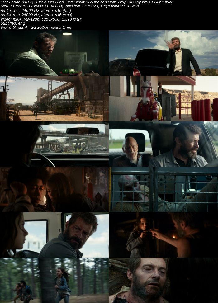 Logan 2017 Dual Audio Hindi ORG 1080p 720p 480p BluRay x264 ESubs Full Movie Download