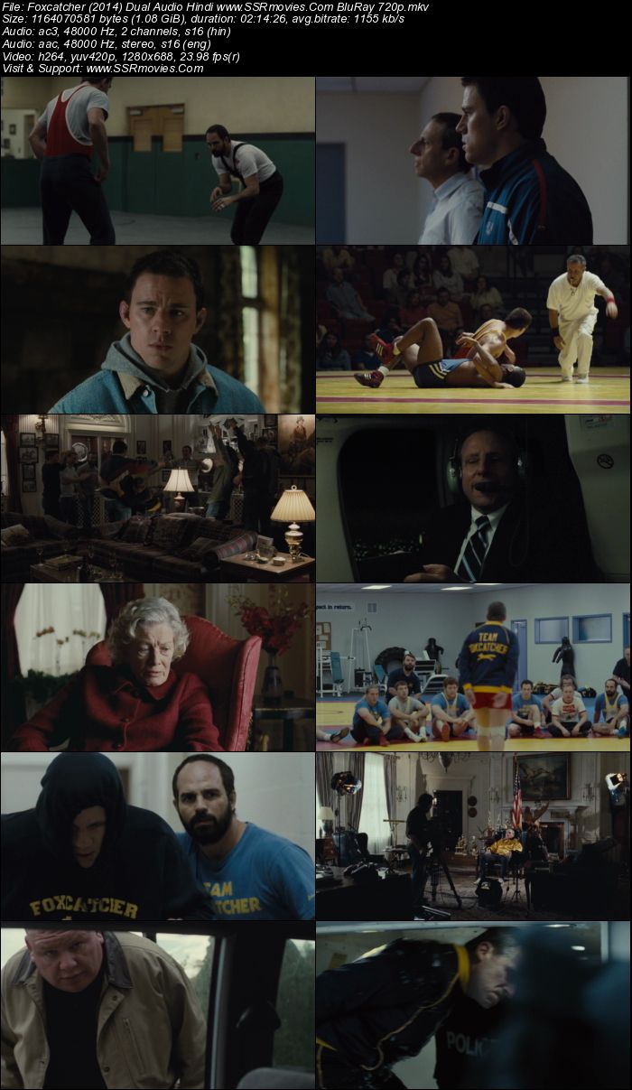 Foxcatcher 2014 Dual Audio Hindi ORG 1080p 720p 480p BluRay x264 ESubs Full Movie Download