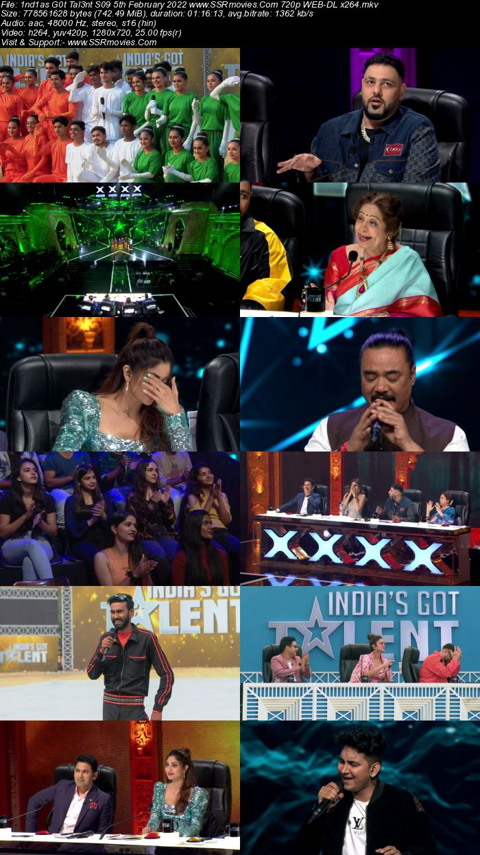 Indias Got Talent S09 5th February 2022 720p 480p WEB-DL x264 300MB Download