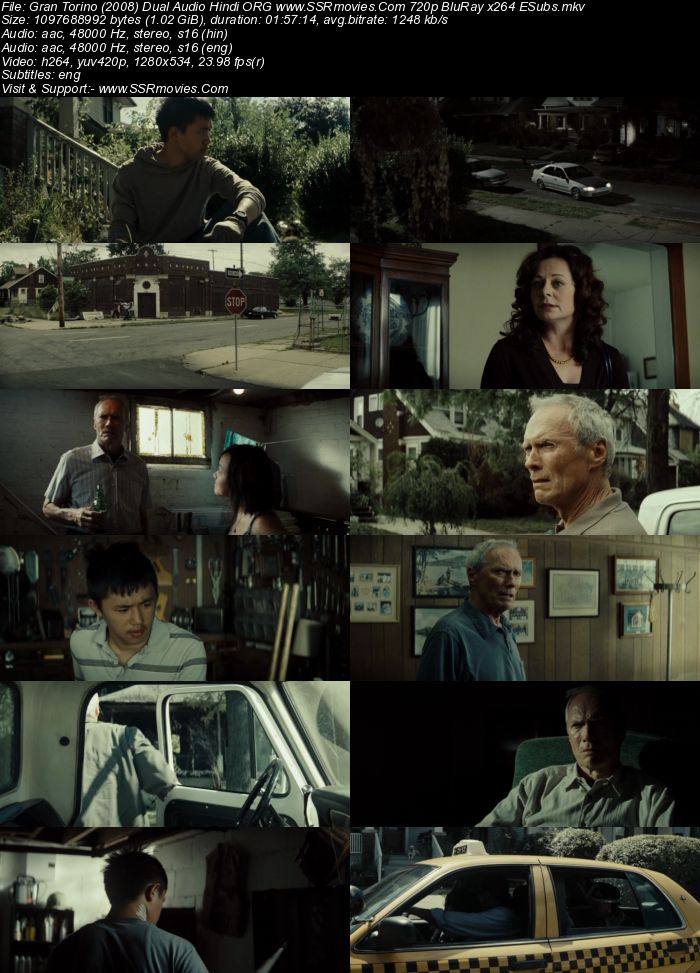 Gran Torino 2008 Dual Audio Hindi ORG 1080p 720p 480p BluRay x264 ESubs Full Movie Download