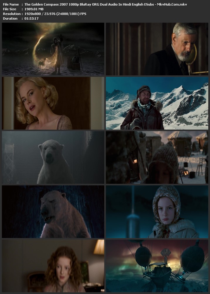 The Golden Compass 2007 Dual Audio [Hindi-English] 720p BluRay 1GB Download