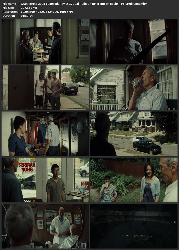 Gran Torino 2008 Dual Audio [Hindi-English] 1080p BluRay 2.1GB Download